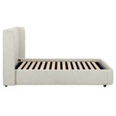 Temple &amp; Webster Abode Upholstered Gas Lift Storage Bed Frame