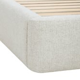Temple &amp; Webster Emery Upholstered Gas Lift Storage Bed Frame