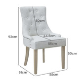 Temple &amp; Webster Windsor Scoop Back Dining Chairs