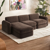 Temple &amp; Webster Cora 4 Seater Modular Sofa with Chaise &amp; Storage