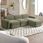 Temple &amp; Webster Cora 4 Seater Modular Sofa with Chaise &amp; Storage