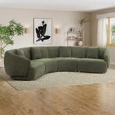 Temple &amp; Webster Crescent 5 Seater Modular Sofa