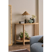 Temple &amp; Webster Tove Marble &amp; Rattan Table Lamp