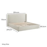 Temple &amp; Webster Abode Upholstered Bed Frame