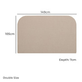 Temple &amp; Webster Sand Alpha Chenille Bedhead