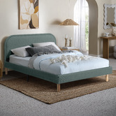 Temple &amp; Webster Elba Upholstered Bed Frame