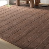 Temple &amp; Webster Suki Striped Hand-Woven Wool-Blend Rug