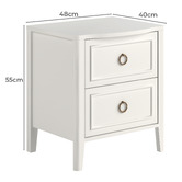 Temple &amp; Webster Kiama 2 Drawer Bedside Table