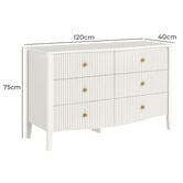 Temple &amp; Webster Gemma 6 Drawer Chest