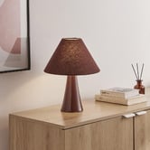 Temple &amp; Webster Ginny Ceramic &amp; Linen Table Lamp