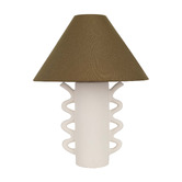 Temple &amp; Webster Edie Ceramic &amp; Linen Table Lamp