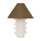 Temple &amp; Webster Edie Ceramic &amp; Linen Table Lamp
