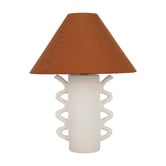 Temple &amp; Webster Edie Ceramic &amp; Linen Table Lamp