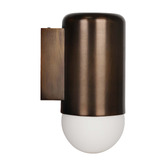 Temple &amp; Webster Ivor Frosted Glass Outdoor Wall Light