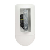 Temple &amp; Webster Ivor Frosted Glass Outdoor Wall Light