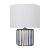 Temple &amp; Webster Layla Ceramic &amp; Linen Table Lamp