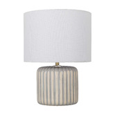 Temple &amp; Webster Layla Ceramic &amp; Linen Table Lamp