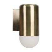 Temple &amp; Webster Ivor Frosted Glass Outdoor Wall Light