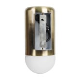 Temple &amp; Webster Ivor Frosted Glass Outdoor Wall Light