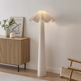 Temple &amp; Webster Sutton Linen Floor Lamp