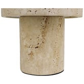 Temple &amp; Webster Piper Travertine Cordless LED Table Lamp
