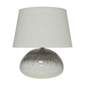 Temple &amp; Webster Linus Ceramic &amp; Linen Table Lamp