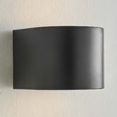 Temple &amp; Webster Harlyn Curved Outdoor Wall Light
