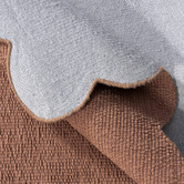 Temple &amp; Webster Rowe Boucle Wool-Blend Scalloped Rug