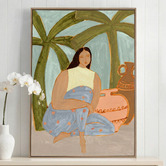 Temple &amp; Webster Palm Haven Framed Canvas Wall Art