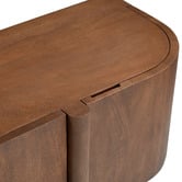 Temple &amp; Webster Laila Mango Wood &amp; Marble TV Unit