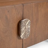 Temple &amp; Webster Laila Mango Wood &amp; Marble TV Unit