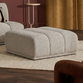Temple &amp; Webster Arco Upholstered Ottoman