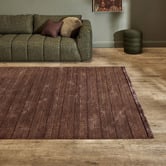 Temple &amp; Webster Suki Striped Hand-Woven Wool-Blend Rug