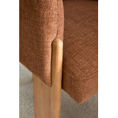 Temple &amp; Webster Benji Upholstered Ash Wood Dining Chair