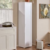 Temple &amp; Webster White Willem 1 Door Cupboard