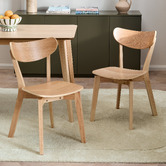 Temple &amp; Webster Larsen Wooden Dining Chairs