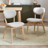 Temple &amp; Webster Meera Solid Rubberwood Dining Chairs