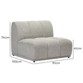 Temple &amp; Webster Arco Armless Lounge Chair
