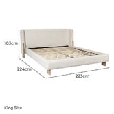 Temple &amp; Webster Benji Upholstered Bed Frame