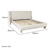 Temple &amp; Webster Benji Upholstered Bed Frame