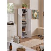 Temple &amp; Webster White Willem 3 Door Cupboard Set