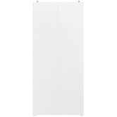 Temple &amp; Webster White Willem 3 Door Cupboard Set
