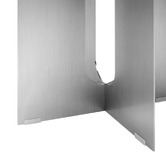 Temple &amp; Webster Beni Brushed Stainless Steel Side Table