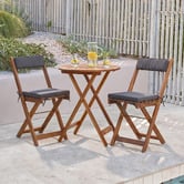 Temple &amp; Webster Cordoba 3 Piece Foldable Acacia Patio Set