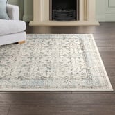 Temple &amp; Webster Blue &amp; Cream Evanna Vintage-Style Rug