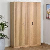 Temple &amp; Webster Hatty Slatted 2 Door Cupboard