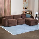 Temple &amp; Webster Cora 4 Seater Modular Sofa with Chaise &amp; Storage