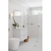 Temple &amp; Webster Dunes 800mm Wall Hung Single Vanity with Integrated Basin