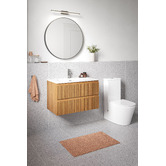 Temple &amp; Webster Panama 800mm Wall Hung Single Vanity with Integrated Basin