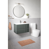 Temple &amp; Webster Panama 800mm Wall Hung Single Vanity with Integrated Basin